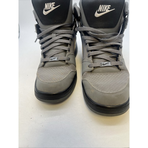 Nike Prestige IV High Size 10.5 Gray Black Basketball Sneakers Shoes 584614-012 - Picture 8 of 10